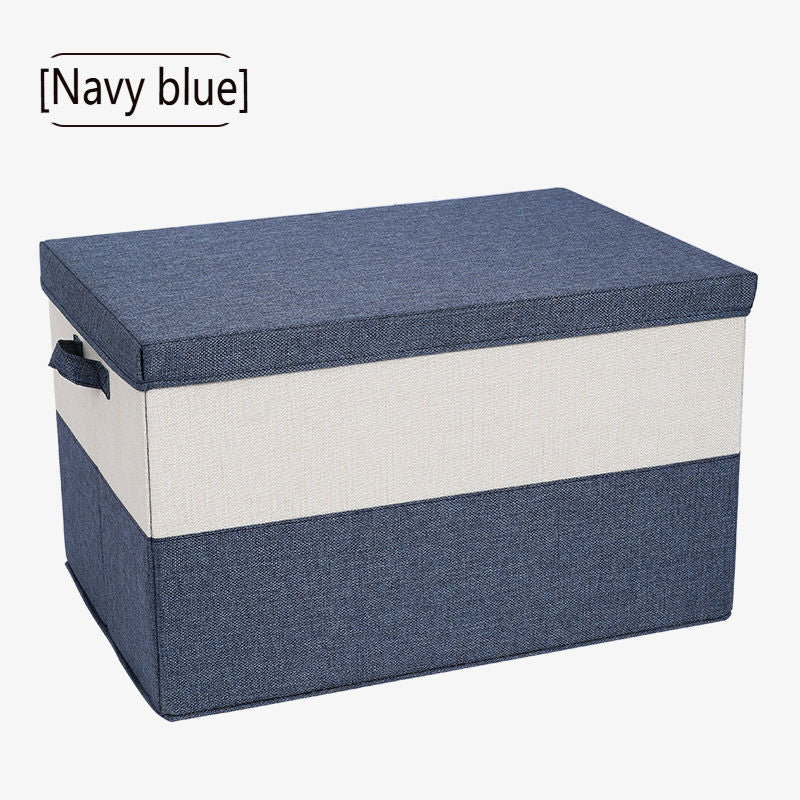 Foldable Fabric Storage Box with Lid – Durable Organizer Bin for Closet & Home Storage