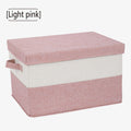 Foldable Fabric Storage Box with Lid – Durable Organizer Bin for Closet & Home Storage