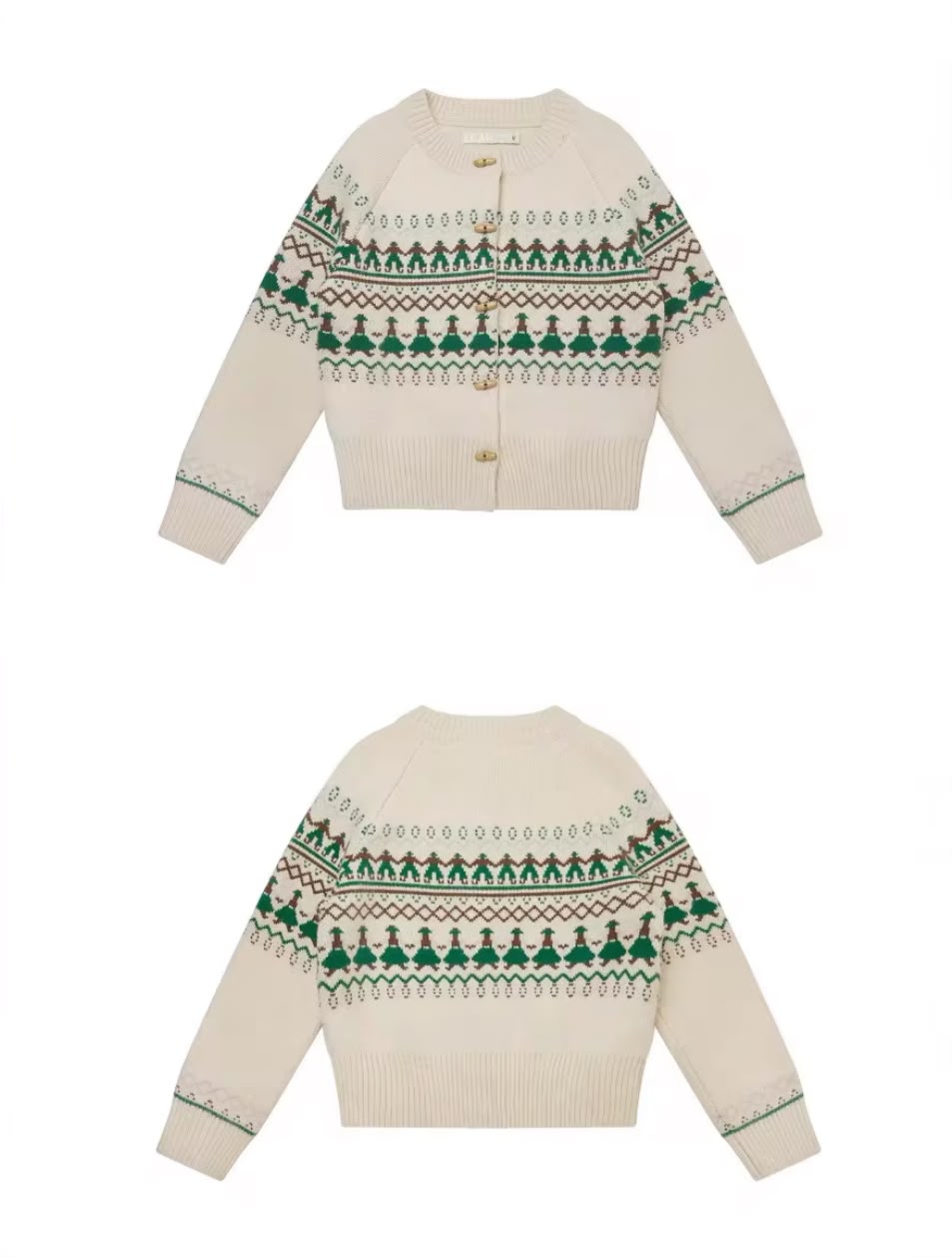 Women's Christmas Knit Cardigan – Festive Button-Up Holiday Sweater