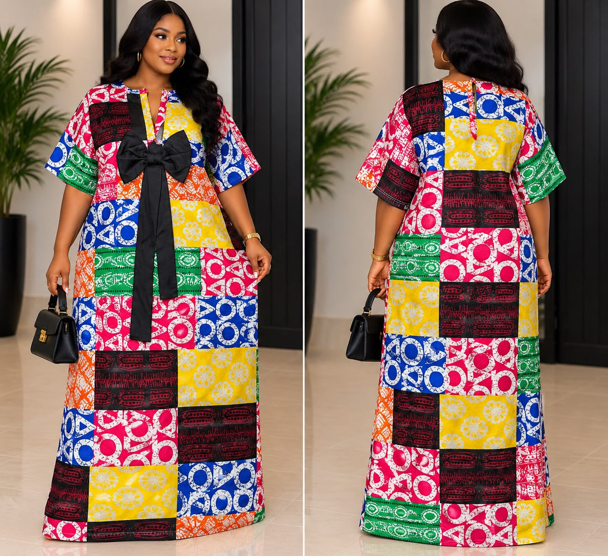 Women’s African Print Maxi Dresses – Colorful Printed Long Dresses Collection