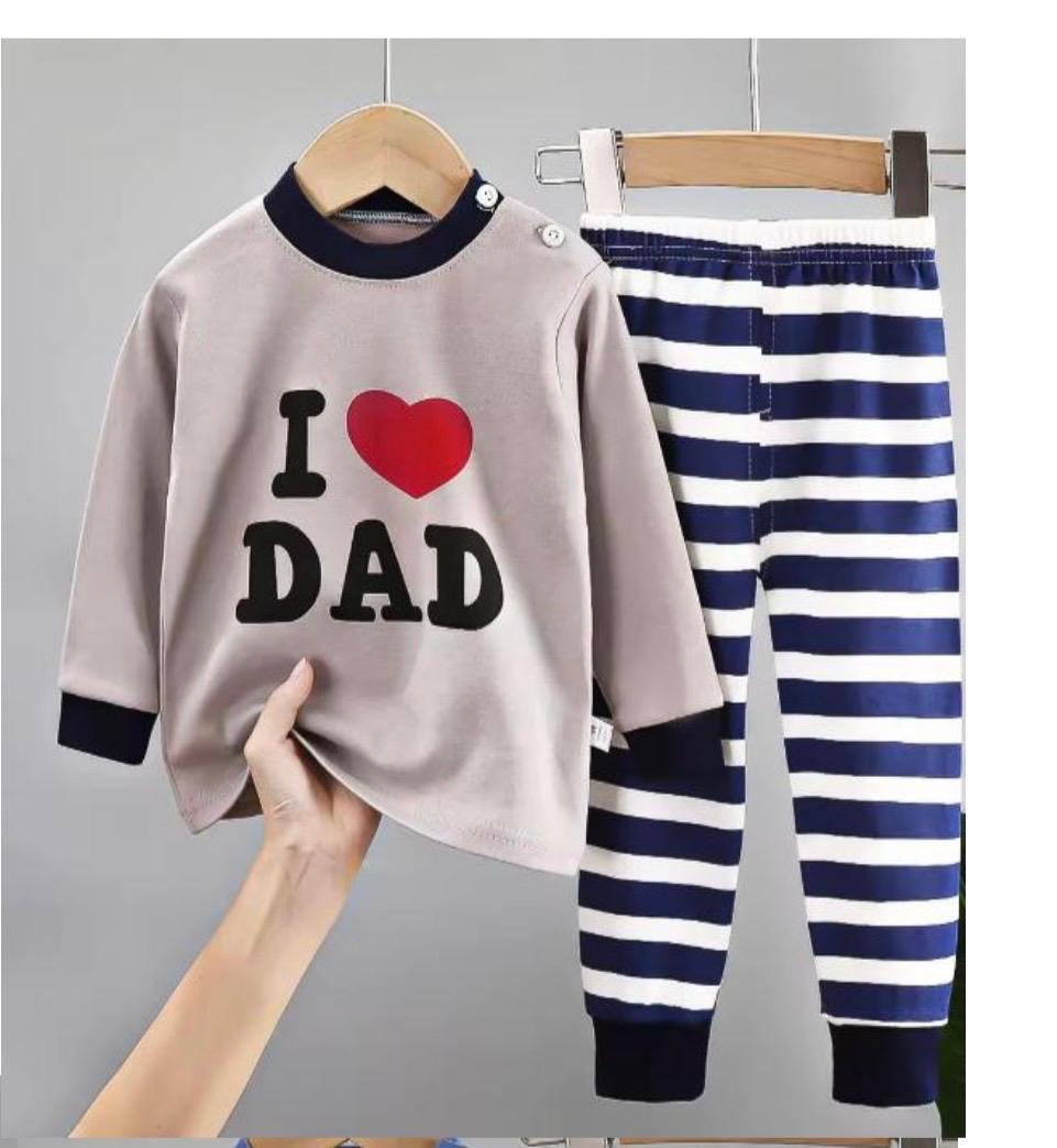 Kids Patterned Pajama Set – Soft Cotton Sleepwear with Fun Holiday & Seasonal Prints